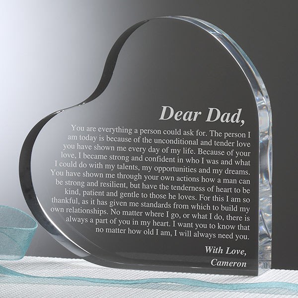 Customized Heart Keepsake With Message