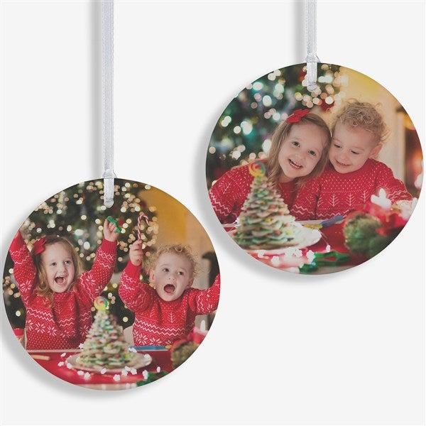 Personalized Photo Christmas Ornament - 2-Sided - 14590