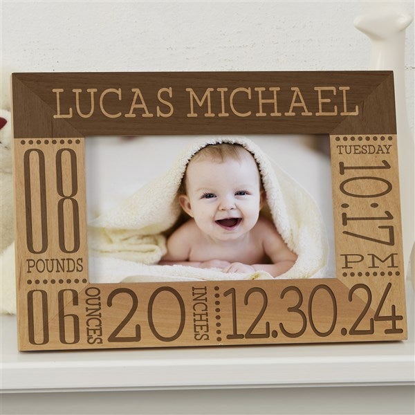 Romantic Personalized Picture Frames - Because of You - 4x6