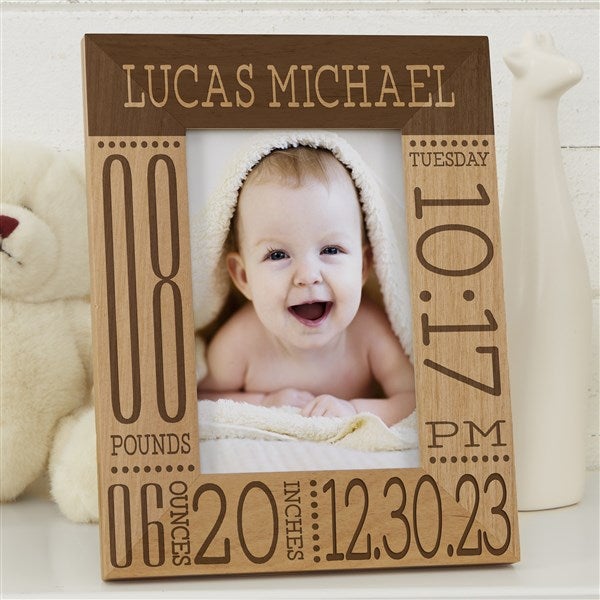 Personalized Baby Birth Information Picture Frame Baby Love