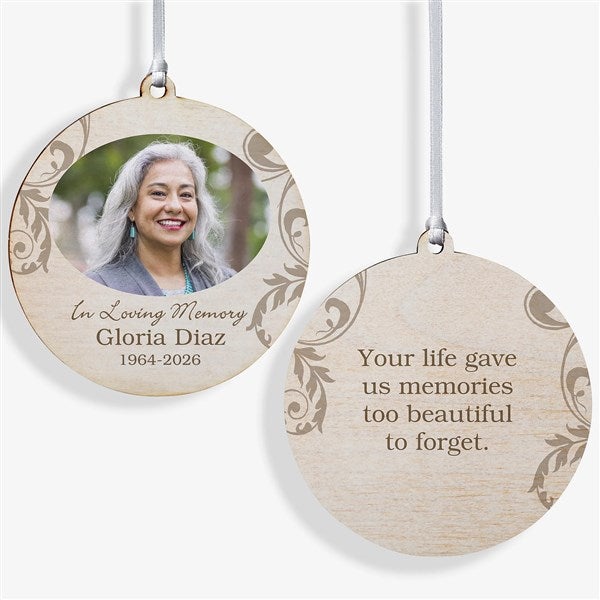 Personalized Photo Memorial Christmas Ornament - In Loving Memory - 2-Sided - 15250