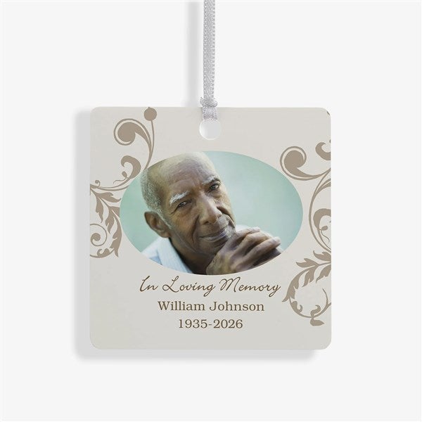 Personalized Photo Memorial Christmas Ornament - In Loving Memory - 2-Sided - 15250