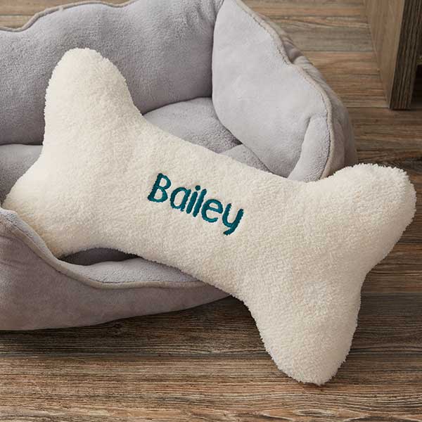 Personalized Dog Bone Pet Pillow - 15594