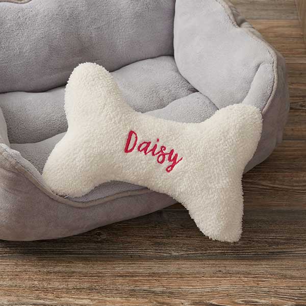 Personalized Dog Bone Pet Pillow - 15594