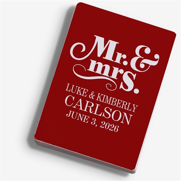 Personalized Wedding Playing Cards - Happy Couple - 16354