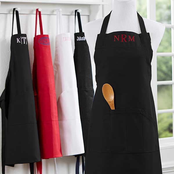 Embroidered Kitchen Apron - 16384