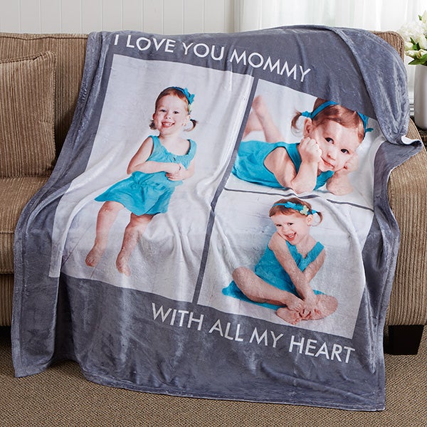 Picture Perfect Personalized Fleece Blankets - 16486