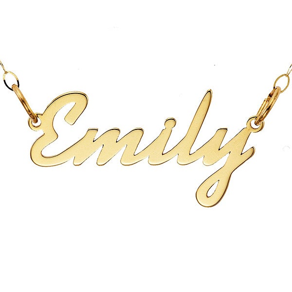 Personalized Name Necklace - Contemporary Script - 16555D