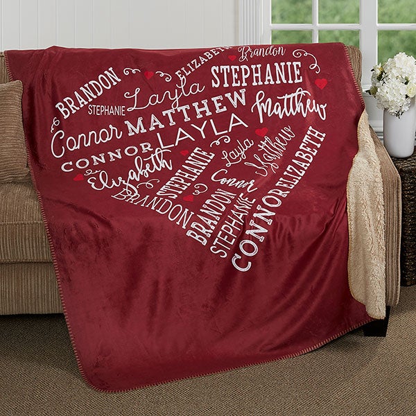 Personalized Blankets - Close To Her Heart - 16802