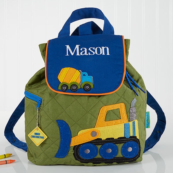 Personalized Kids Backpacks - Construction Trucks - 17032
