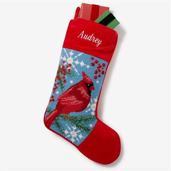 Personalized Needlepoint Christmas Stockings - Winter Charm - 17317
