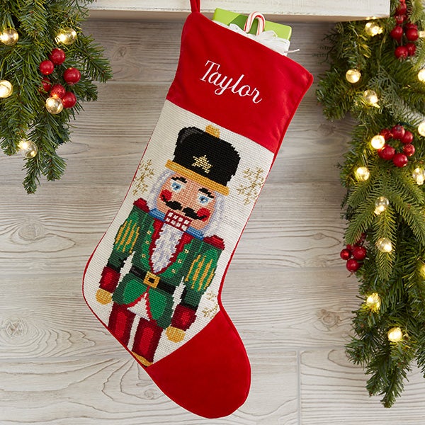 Personalized Needlepoint Christmas Stockings - Winter Charm - 17317