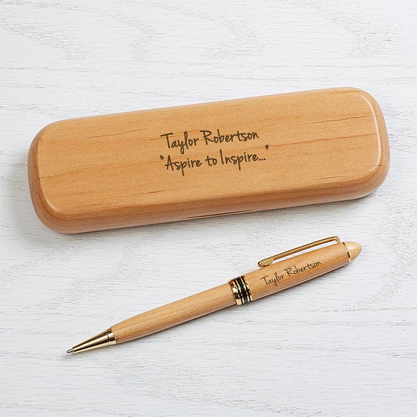 Buy Wooden Pen Gift Box with Company Logo