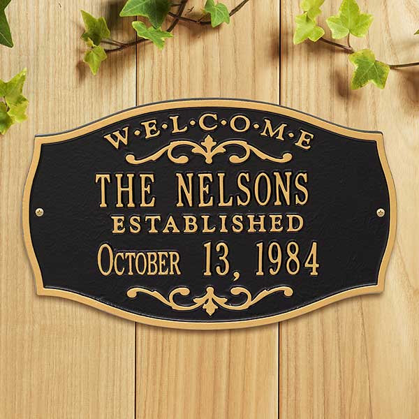 Personalized House Plaque - Welcome Design - 18032D