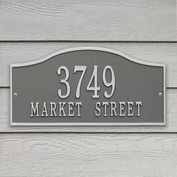 Personalized Home Address Plaque - Rolling Hills - 18036D