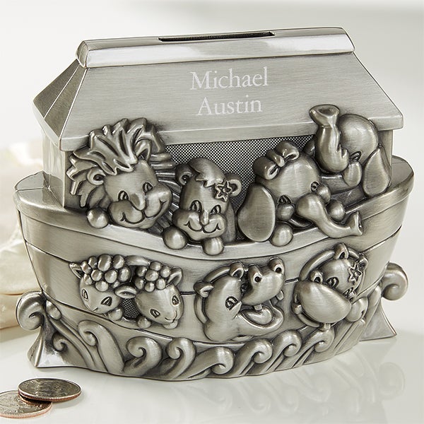 Personalized Piggy Bank - Noah's Ark - 18114