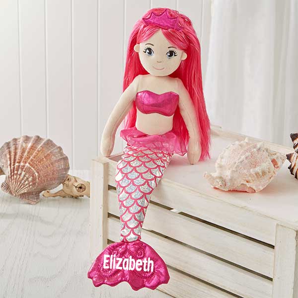Personalized Sea Sparkles Mermaid Doll - 18128