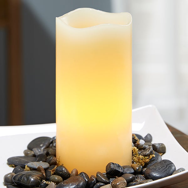 Flameless LED Candles - Ivory 3x6 inches - 18542