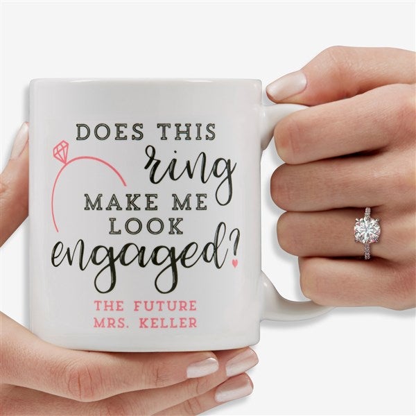Personalized Engagement Coffee Mugs - 18546
