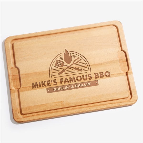 Personalized BBQ Cutting Board - The Grill - 18597