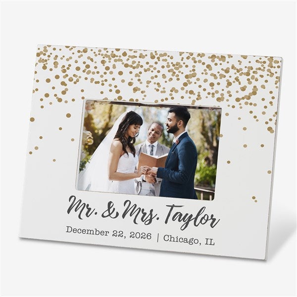 Personalized Wedding Picture Frame - Sparkling Love - 19096