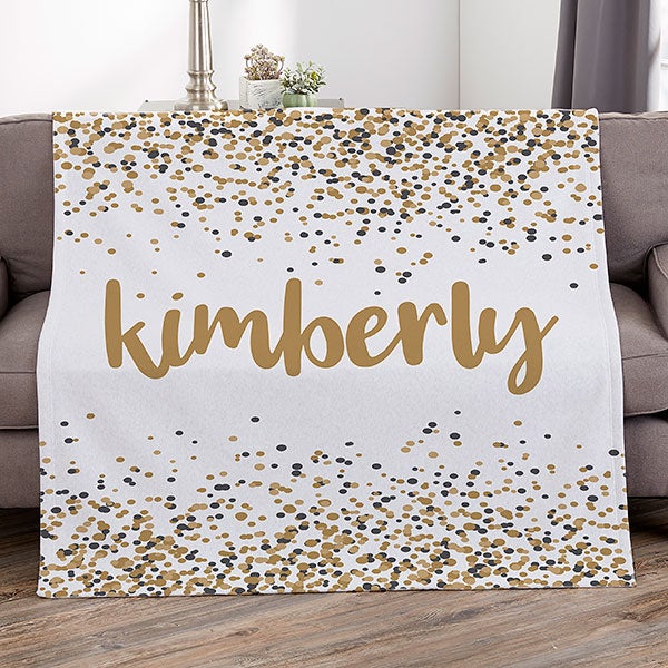 Sparkling Name Personalized 30x60 Bath Towel