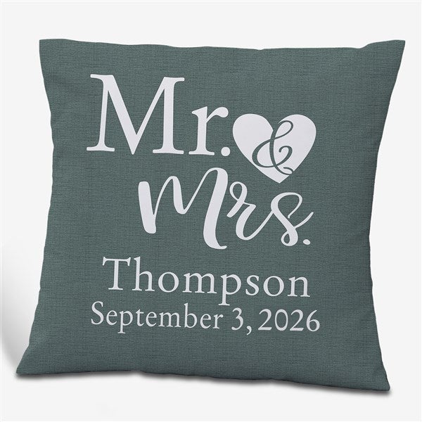 Personalized Throw Pillows - Elegant Couple - 19458