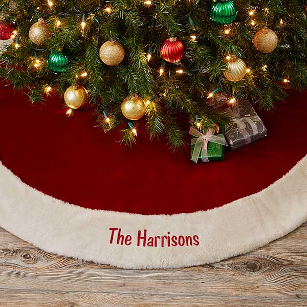 Personalized Velvet Tree Skirt - 19460