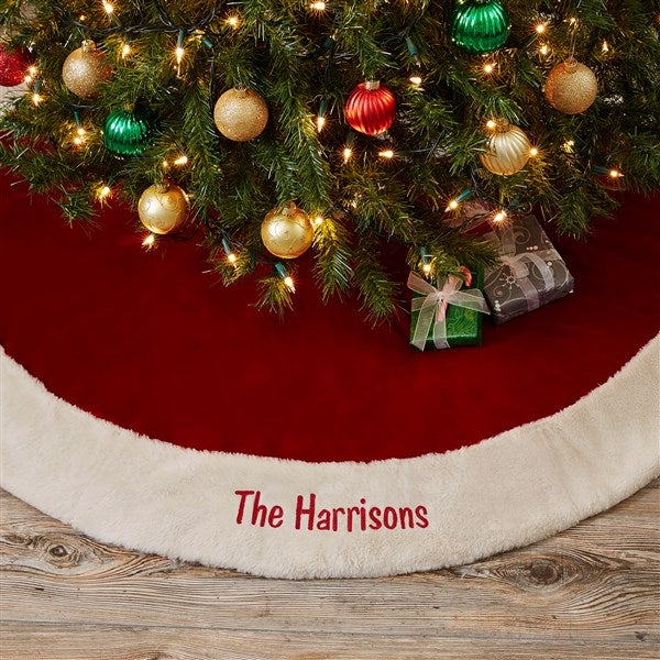 Personalized Velvet Tree Skirt - 19460