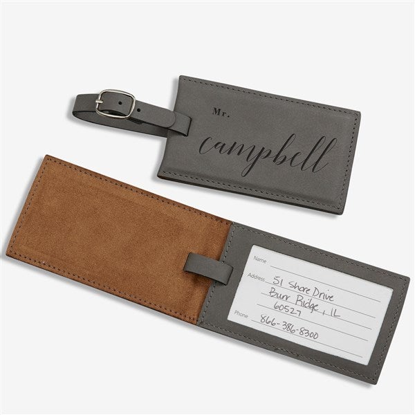 Wedded Bliss Personalized Luggage Tags - 19653