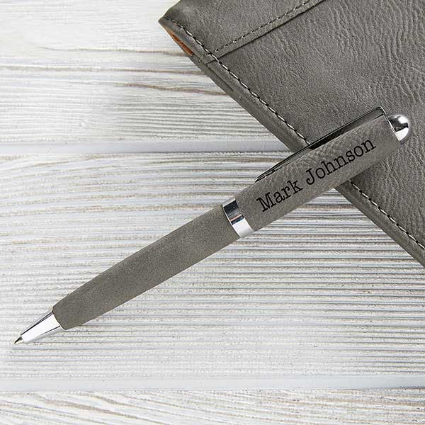 Engraved Leatherette Pen – Like No Otter Design Co