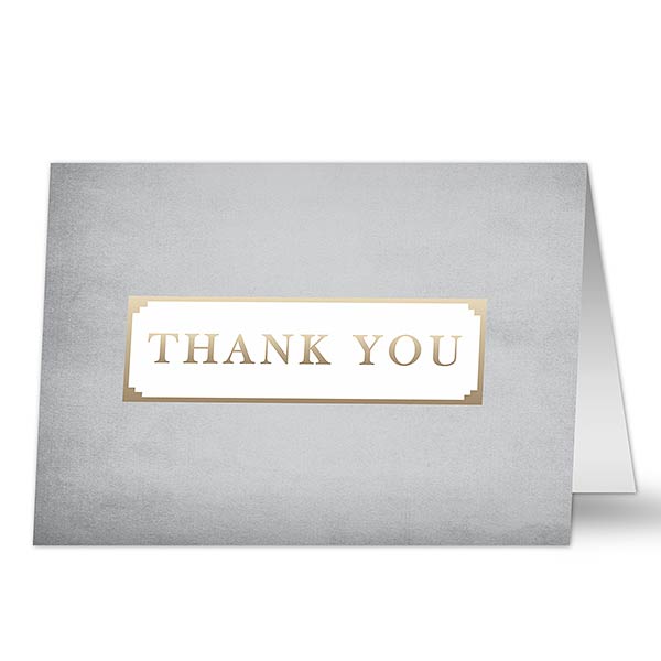 Professional Thank You Personalized Greeting Card - 20428