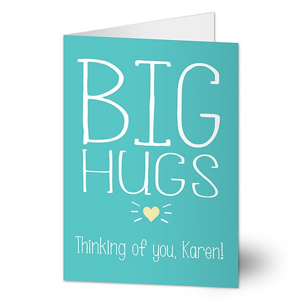 Big Hugs Personalized Greeting Card - 20443