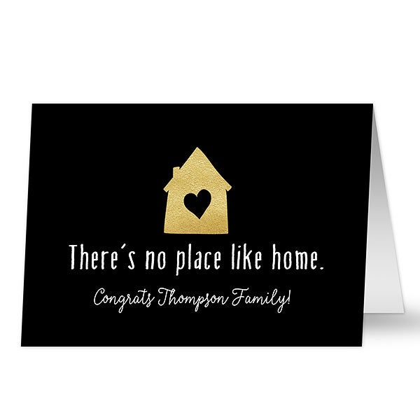 Personalized There's No Place Like Home Greeting Card - 20448