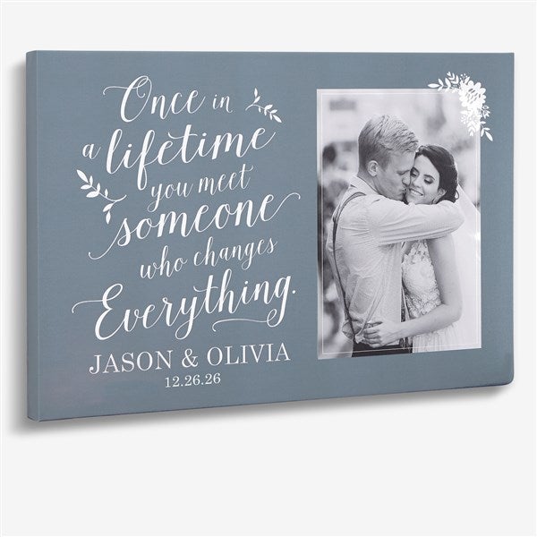 Wedding Photo Canvas Prints - Once In A Lifetime - 20624