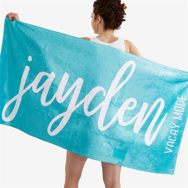 Personalized Name Beach Towels - Scripty Style - 20846