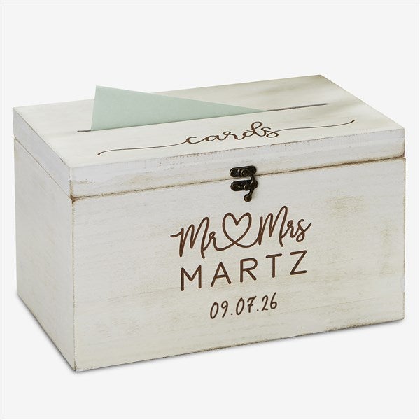 Infinite Love Personalized Wedding Card Box - 21123