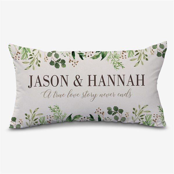 Laurels of Love Personalized Throw Pillows - 21533