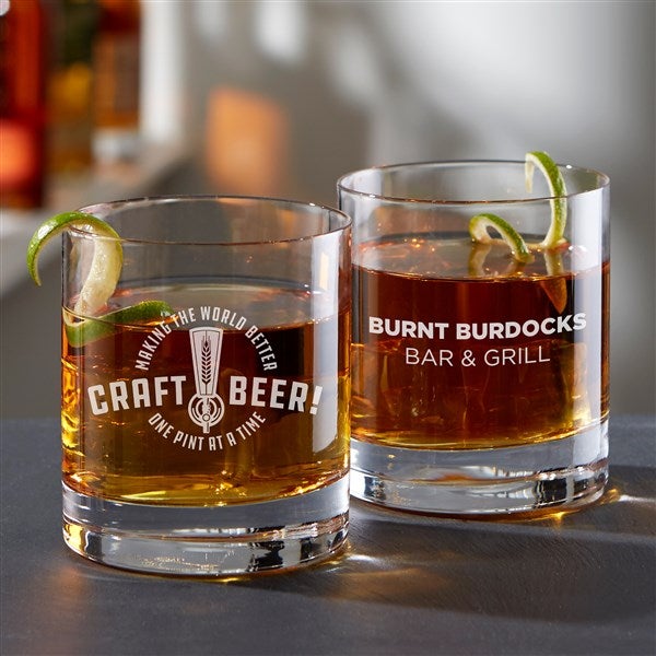 Personalized Luigi Bormioli® Logo Whiskey Glasses  - 21592