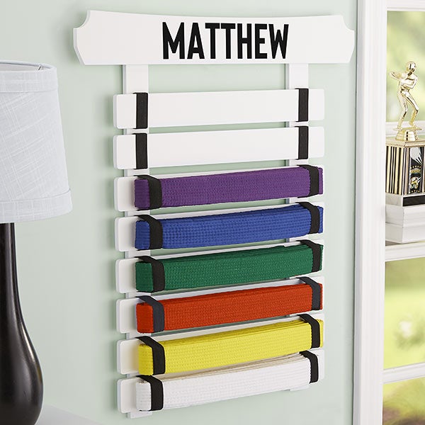 Personalized Karate Belt Display - 21841