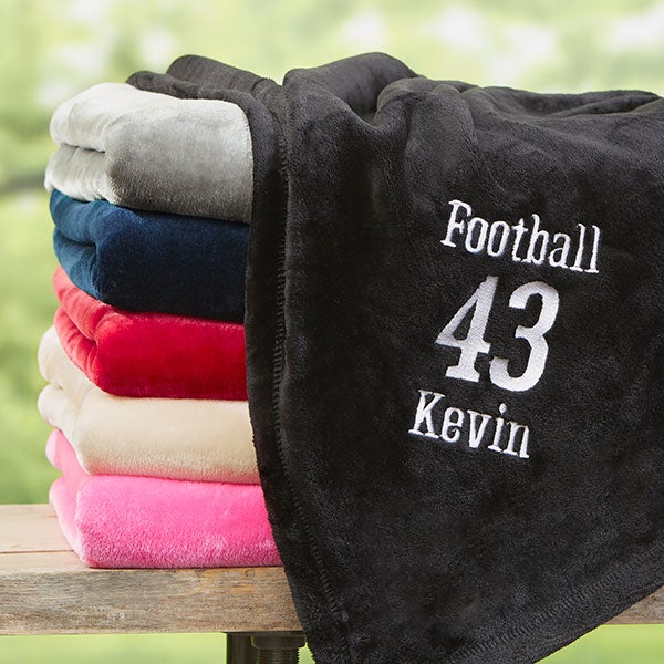 Personalized Sports Fleece Blankets - 22428