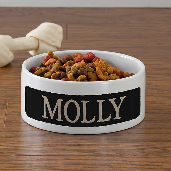 Happy Dog Personalized Large Pet Bowl