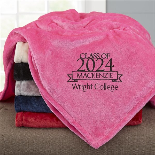 Personalized Graduation Fleece Blankets - 23202