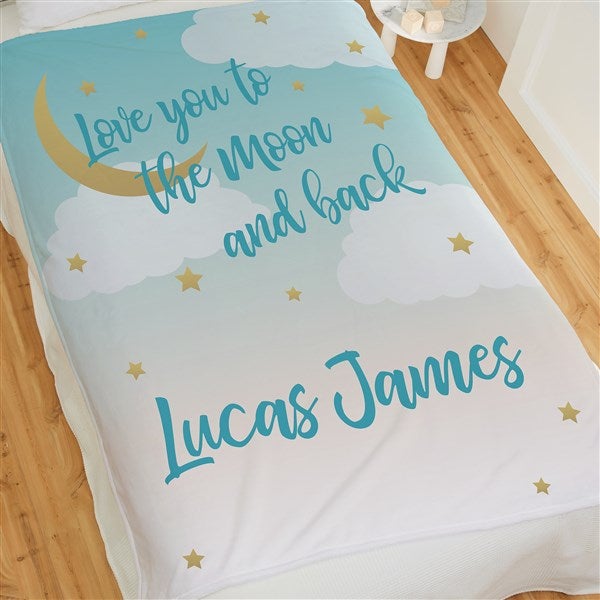 Sublimation Blanket / I Love You to the Moon Blanket / Sublimation Blanks 