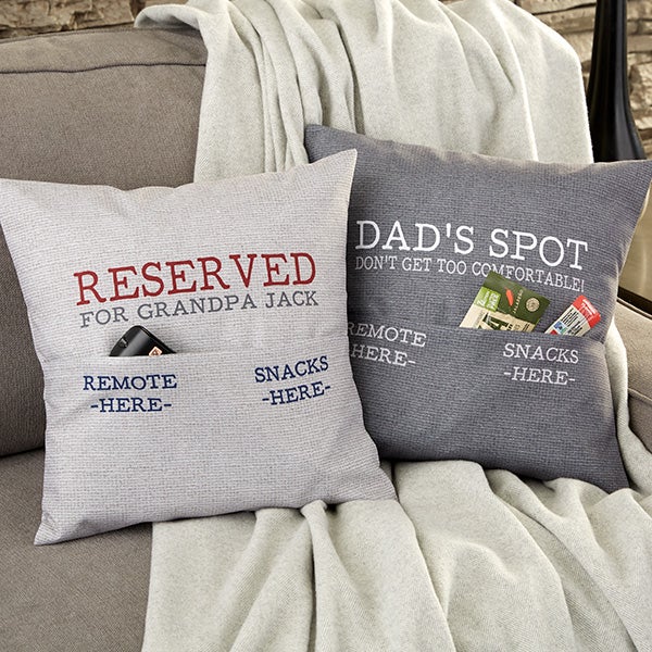 Personalized Pocket Pillow - Gift For Him - 23635