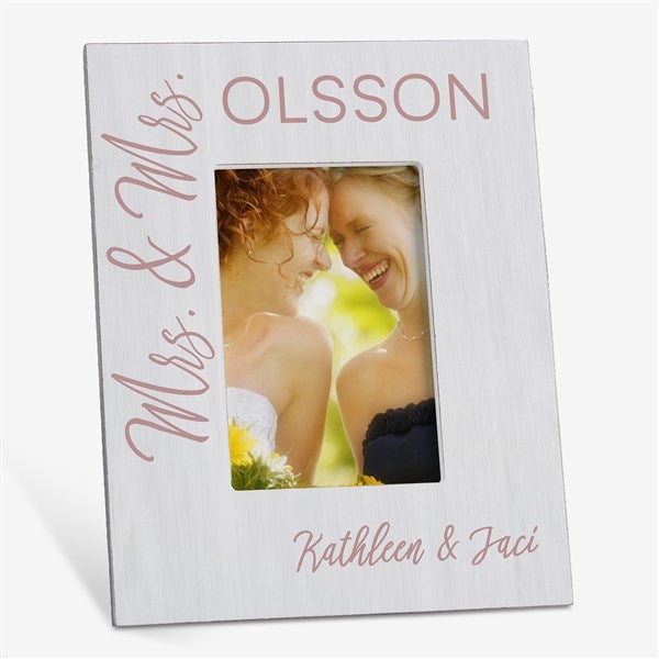 Personalized Wedding Box Picture Frame - Stamped Elegance - 23638