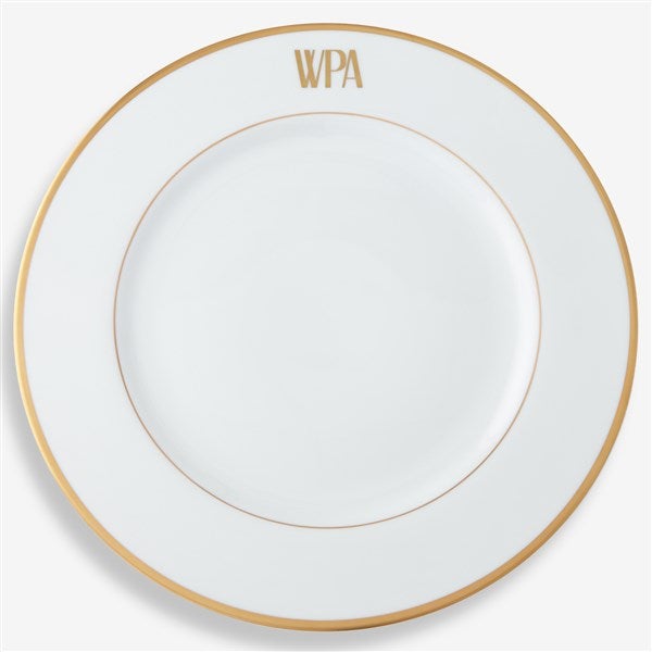 Pickard Signature Gold Monogrammed Charger Plate - 23708D