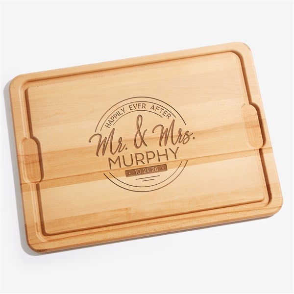 Stamped Elegance Personalized Maple Cutting Boards - 23797