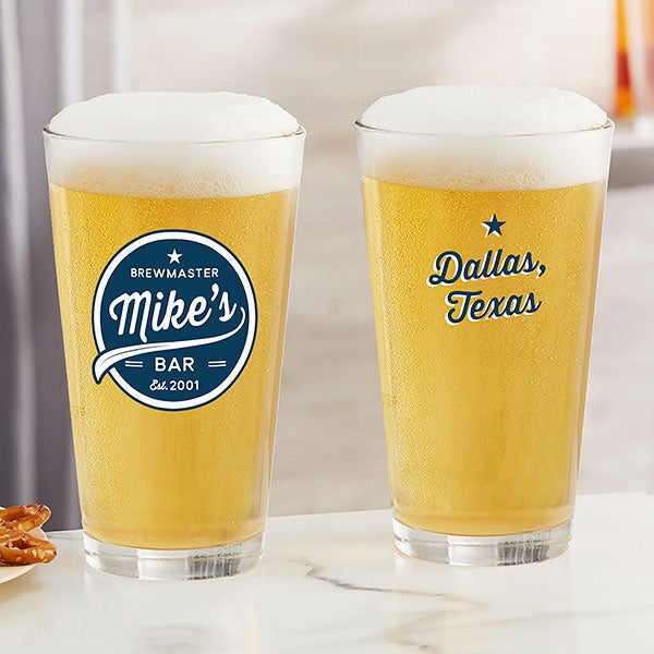 Personalized Beer Glasses