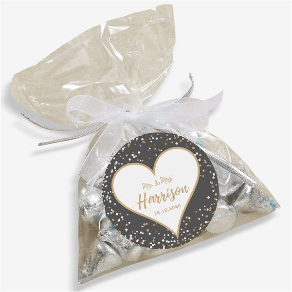 Sparkling Love Personalized Party Favor Stickers - 25849